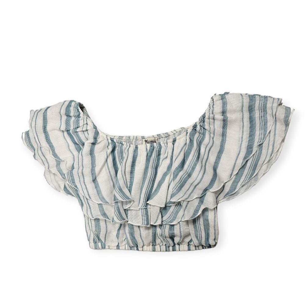 Show Me Your MuMu Striped Kaya‎ Crop Top Women's Size Small